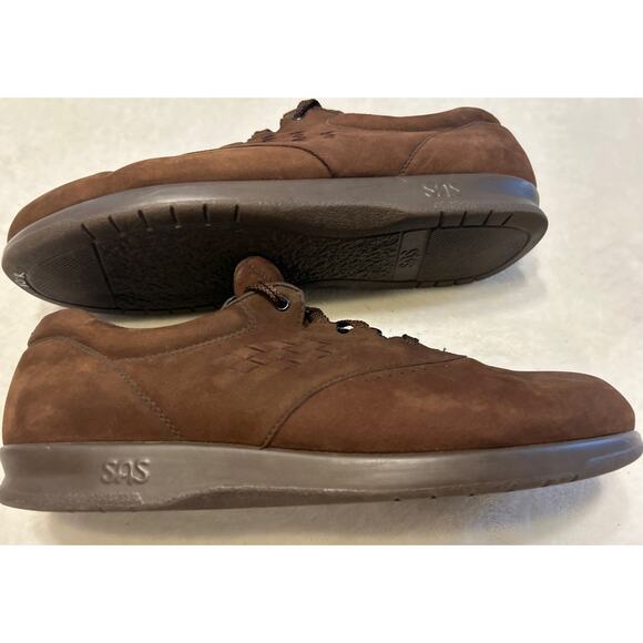 SAS Shoes Free Time Mens 9 D Brown Leather Suede Cushioned Replacement Insole - Picture 6 of 9